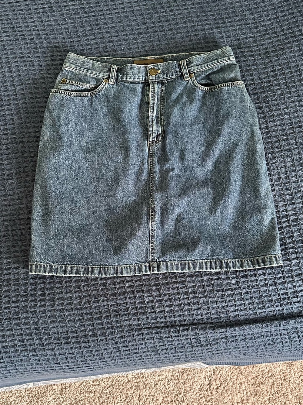 Vintage Joe's Jeans Washed Blue Denim Mini Skirt